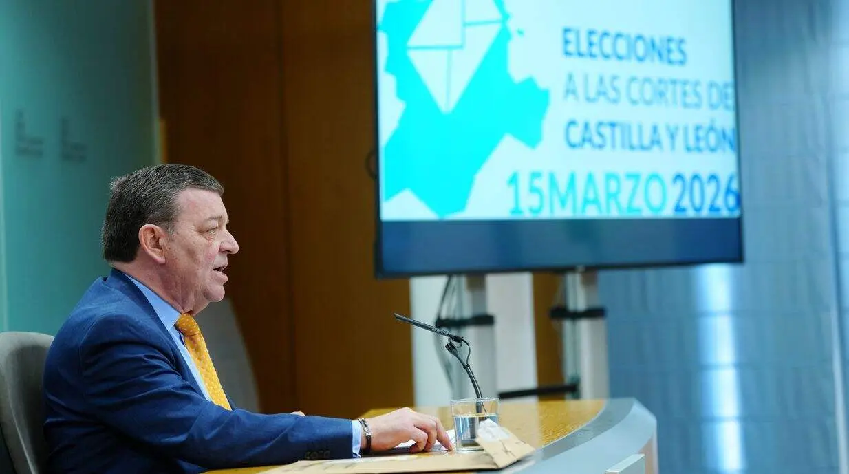 El consejero de la Presidencia, Luis Miguel Gonz&aacute;lez Gago, presenta el dispositivo electoral para las elecciones a las Cortes de Castilla y Le&oacute;n del 15 de marzo