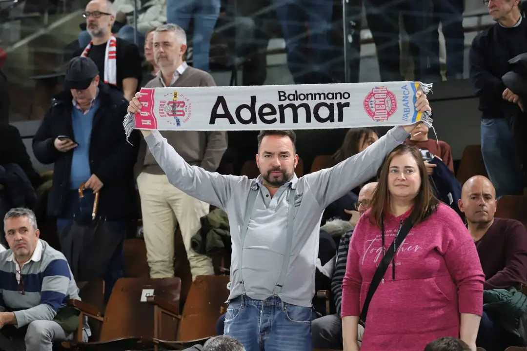Aficionados del Abanca Ademar, durante un partido en el Palacio.