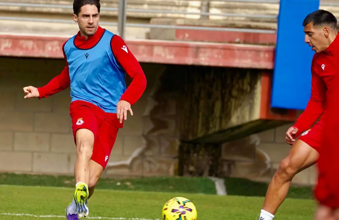 Sobrino, durante una sesi&oacute;n de entrenamiento.