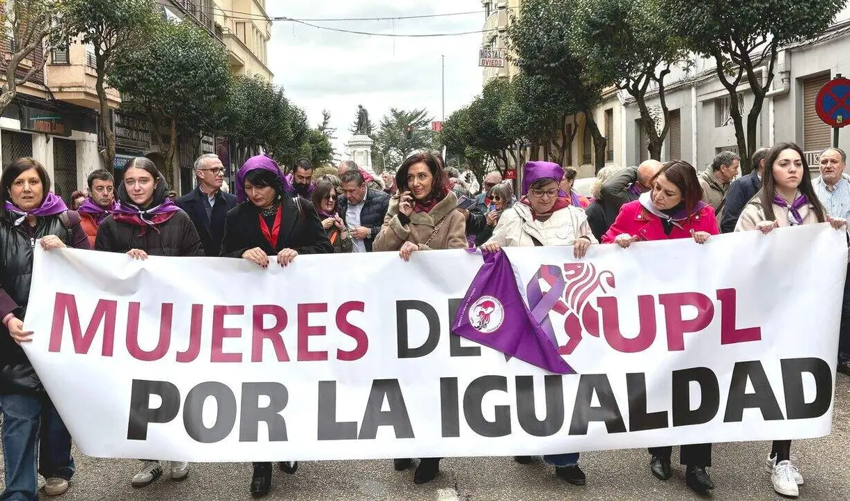 Alicia Gallego durante la marcha