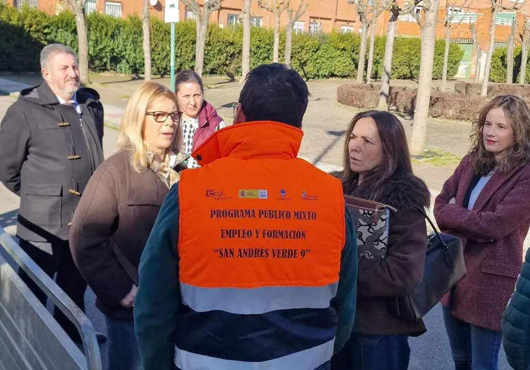 Mar&iacute;a Jos&eacute; &Aacute;lvarez Casais, durante su visita al municipio de San Andr&eacute;s del Rabanedo.