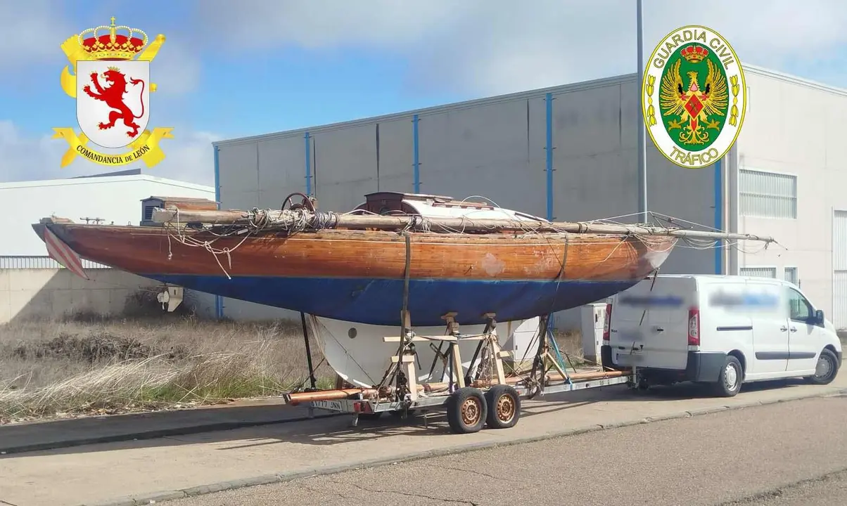 Imagen del trasporte inmovilizado por sus irregulares condiciones.