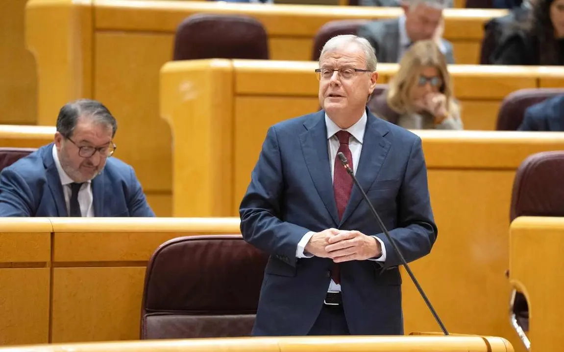 Antonio Silv&aacute;n, durante su intervenci&oacute;n en el Senado.