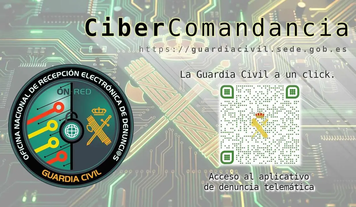 Codigo QR de la sede electr&oacute;nica de la Cibercomandancia.