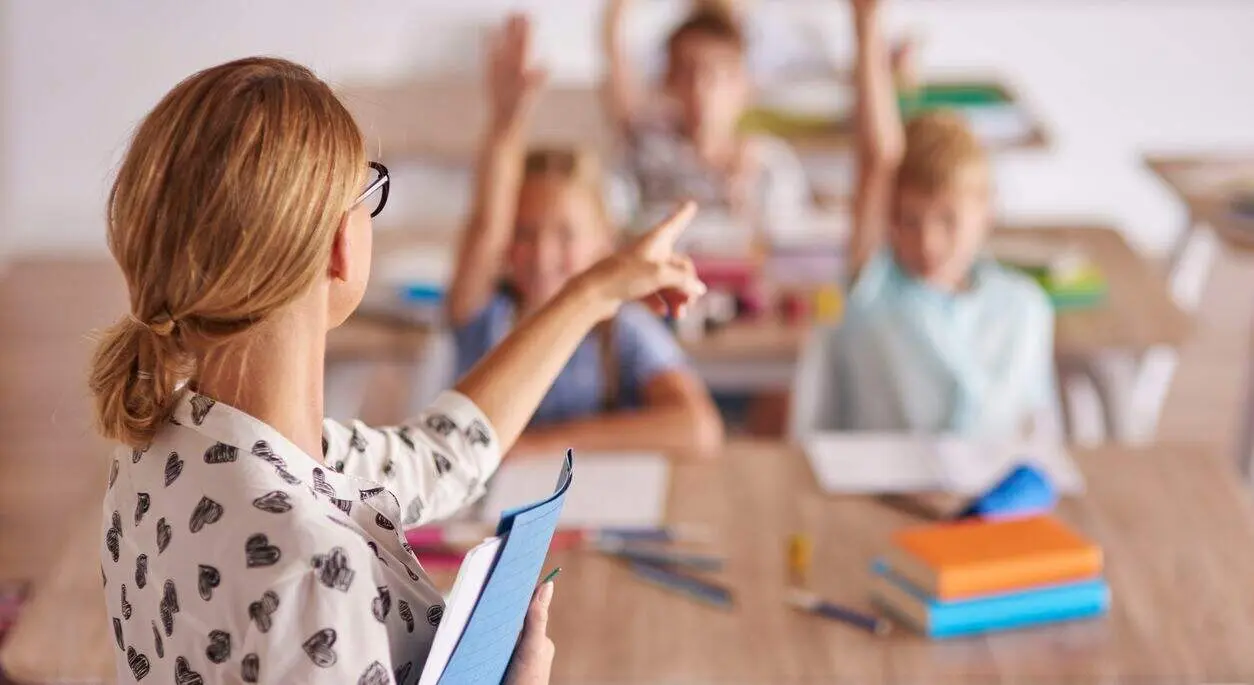 Teacher and her aspiring pupils