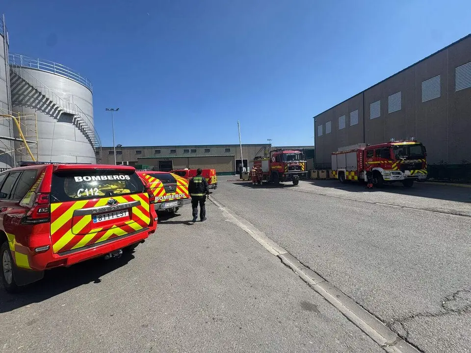 Equipos de Bomberos en la zona en la que se ha producido el suceso.