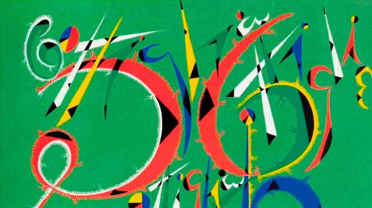 Fragmento del cartel de la exposici&oacute;n 'Alfabetos del mundo' de Val de San Lorenzo.