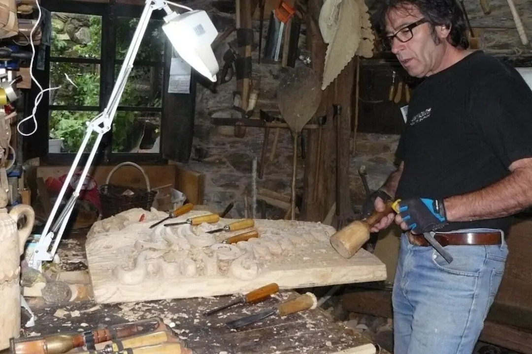 Taller de Artesan&iacute;a Pumarego, en Pereda de Ancares.