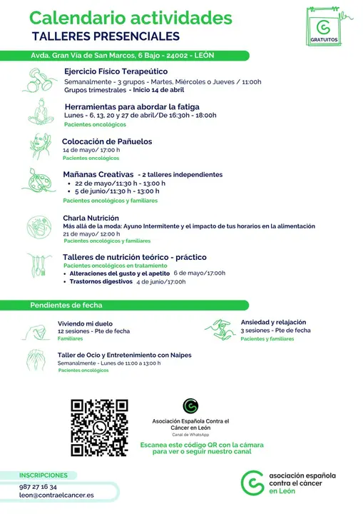 Cartel promocional de las actividades.