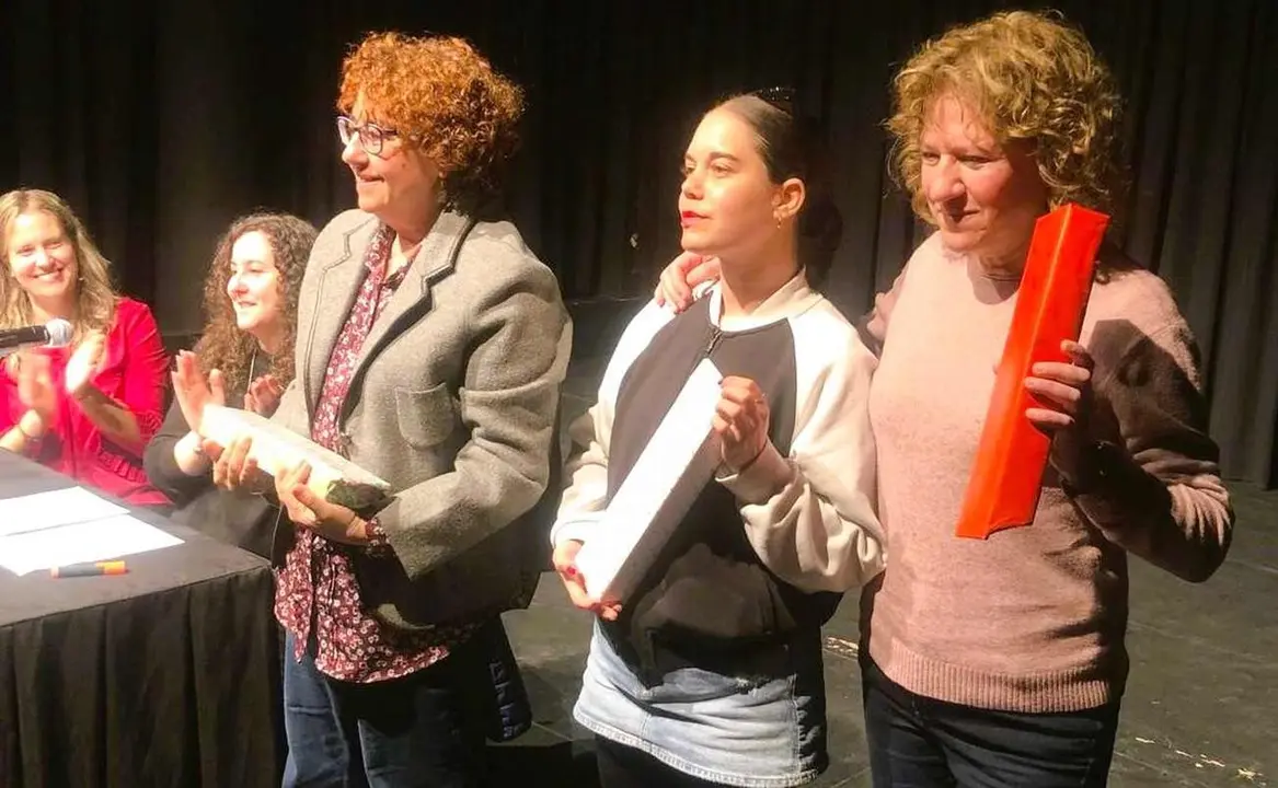 Un instante de la entrega de premios.