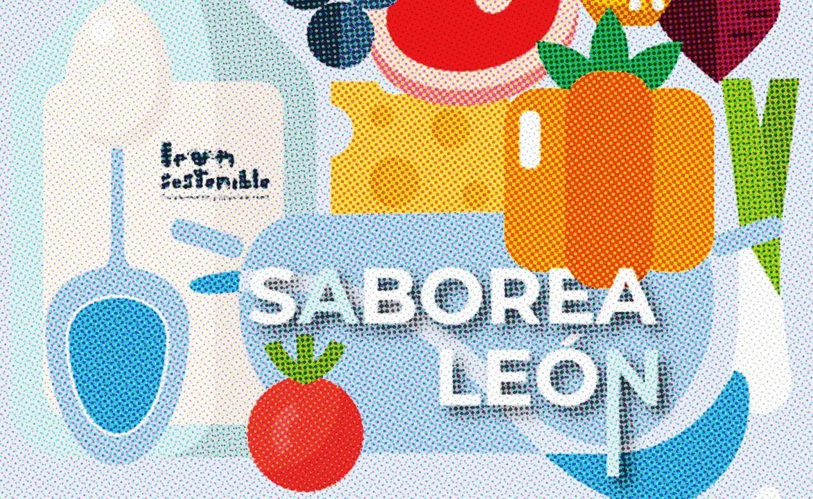 Imagen parcial del cartel de una de las ferias empleadas para promocionar Productos de Le&oacute;n.