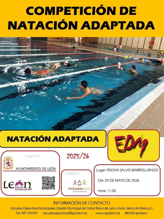 Competici&oacute;n de nataci&oacute;n adaptada.