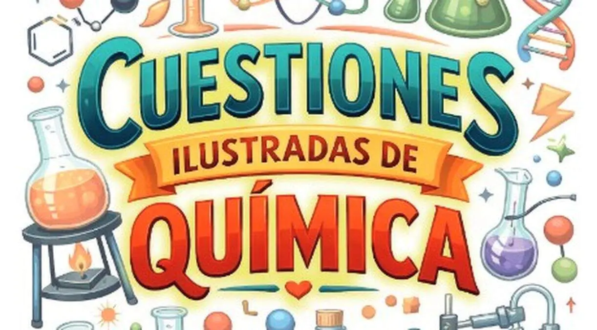 Fragmento de la portada de 'Cuestiones ilustrada de qu&iacute;mica'.