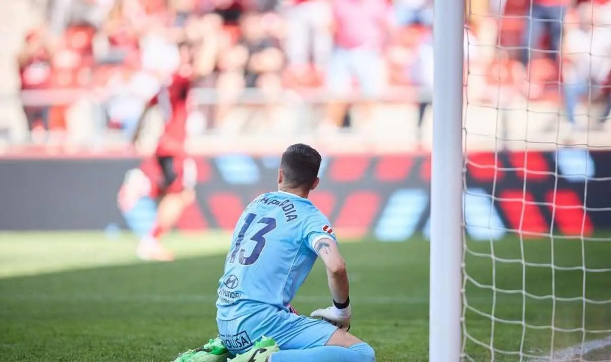 Badia, en un lance del partido ante el Mirand&eacute;s.