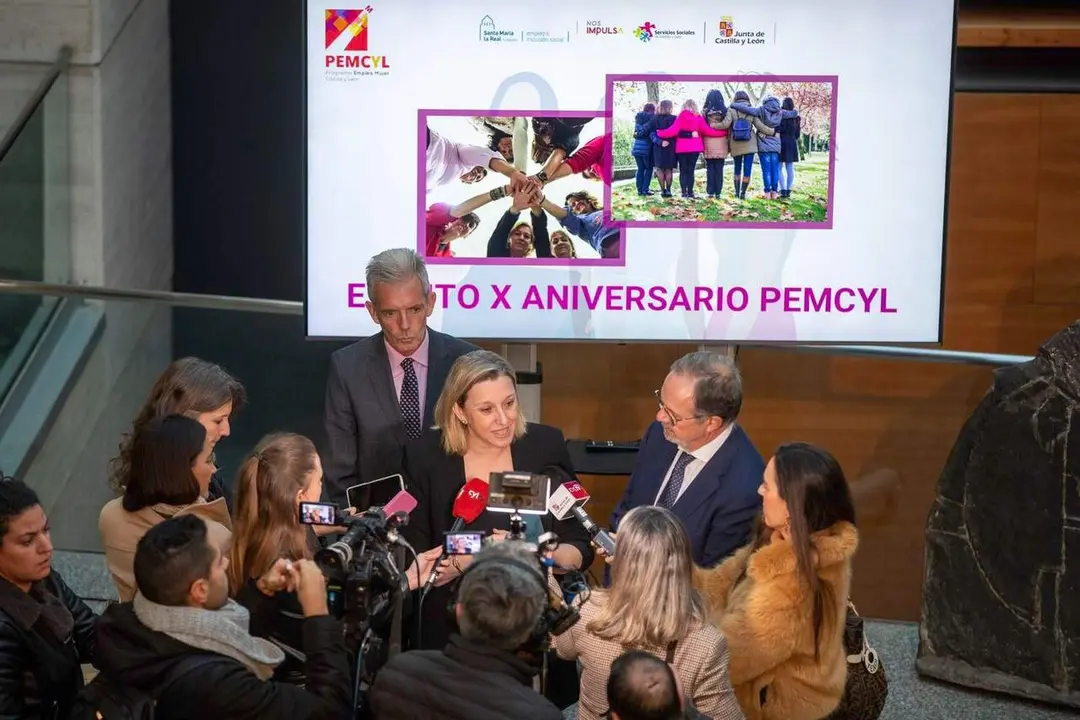 La vicepresidenta de la Junta de Castilla y Le&oacute;n y consejera de Familia e Igualdad de Oportunidades, Isabel Blanco, inaugura el acto de celebraci&oacute;n del 10&ordm; aniversario del Programa Empleo Mujer en Castilla y Le&oacute;n (PEMCyL), a finales del a&ntilde;o pasado.