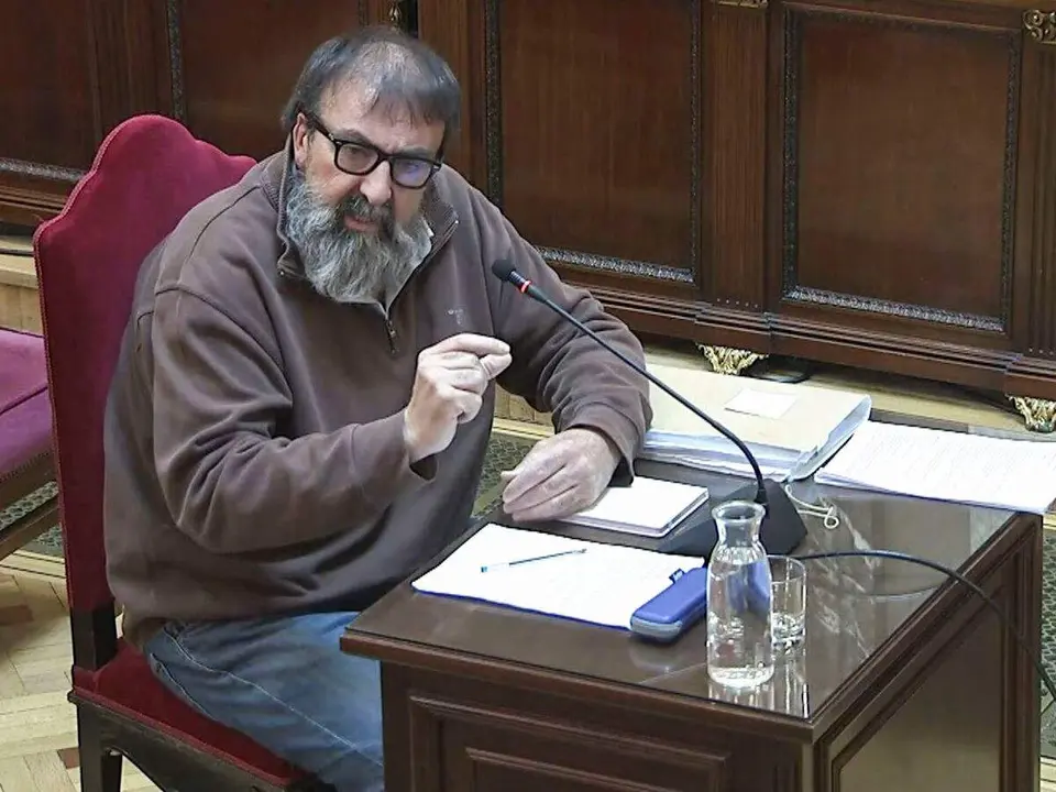 Koldo, durante su declaraci&oacute;n.