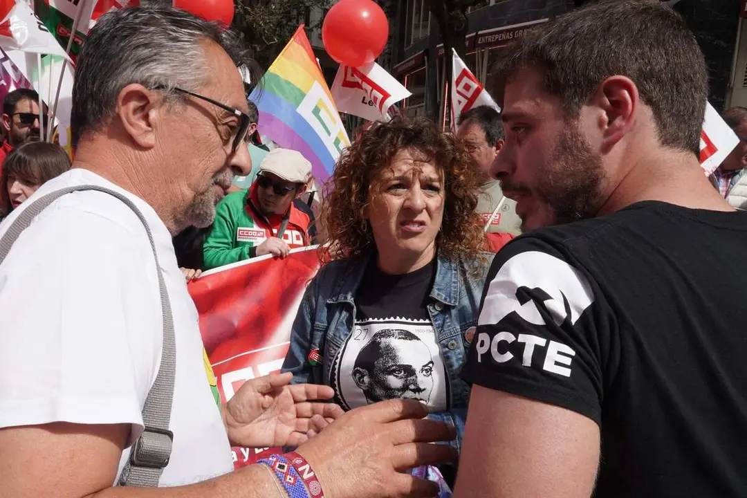 Manifestaci&oacute;n del 1&ordm; de Mayo convocada por UGT y CCOO en Le&oacute;n