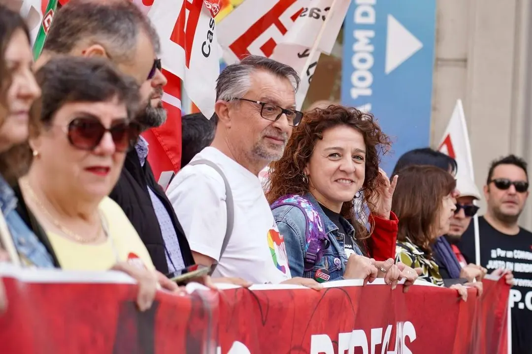 Manifestaci&oacute;n del 1&ordm; de Mayo convocada por UGT y CCOO en Le&oacute;n