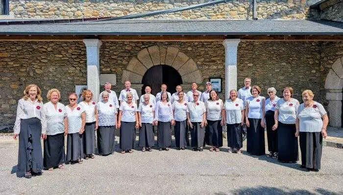 El coro Pin Pin de Folgoso de la Ribera.