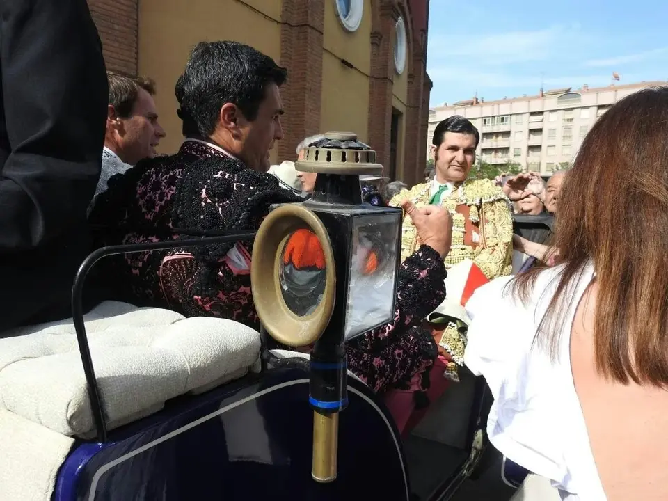 Morante de la Pueblo, en calesa en la plaza de Toros de Le&oacute;n en una imagen de archivo.