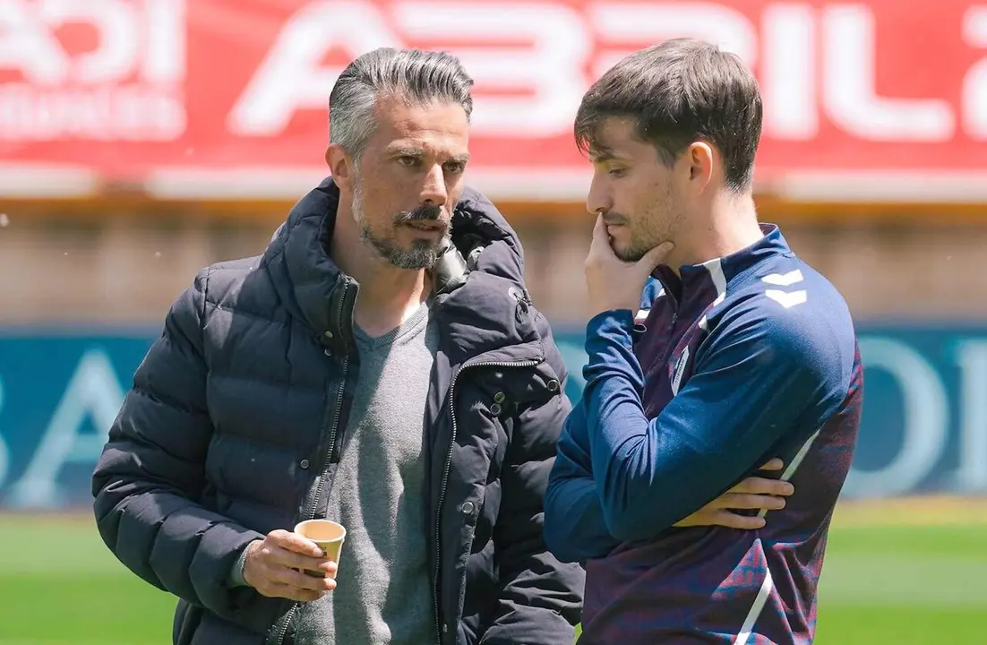 Rub&eacute;n de la Barrera, en la antesala del partido.