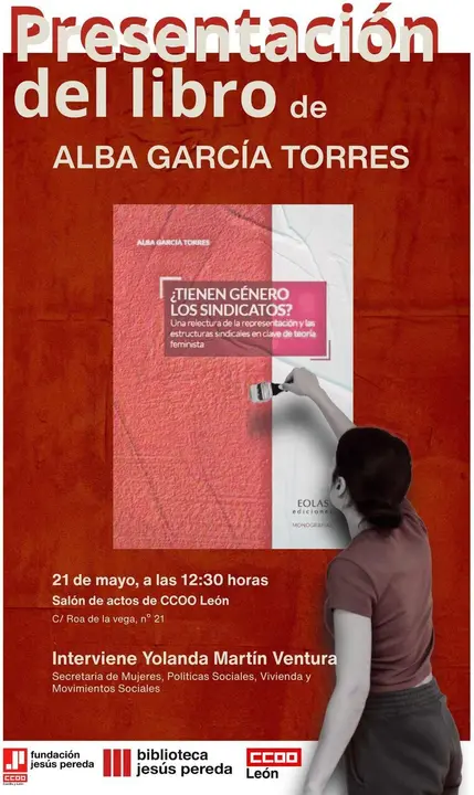 Cartel de la presentaci&oacute;n del libro difundido por Comisiones Obreras (CCOO).