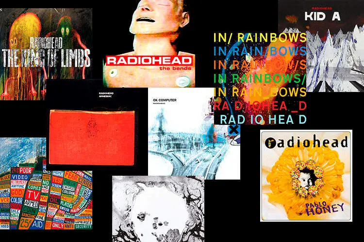 Portadas de discos del grupo Radiohead.