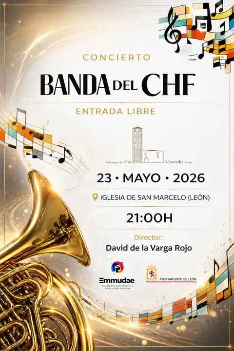 Cartel promocional del concierto.
