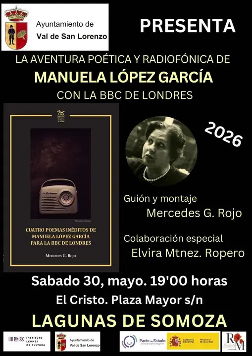 Manuela L&oacute;pez en la BBC. Lagunas de Somoza.
