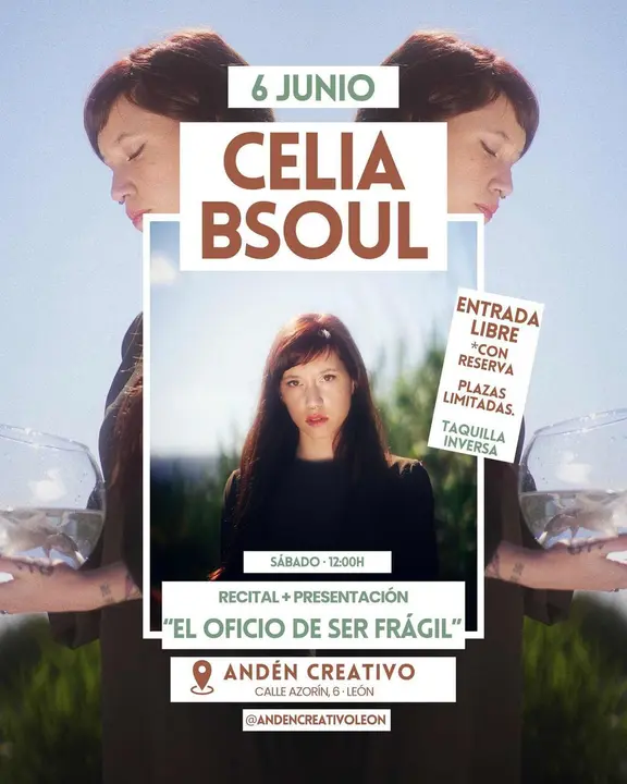 Cartel de Anden Creativo con Celia BSoul.