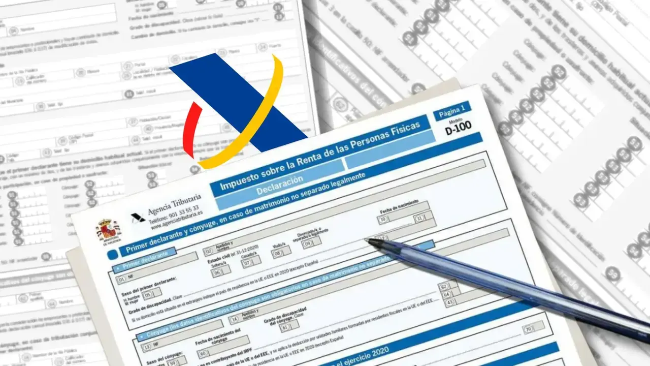 Imagen de una declaraci&oacute;n de la Renta.