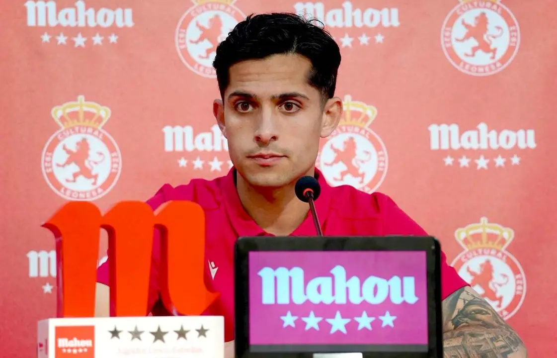 Bicho, durante una rueda de prensa en la Cultural.