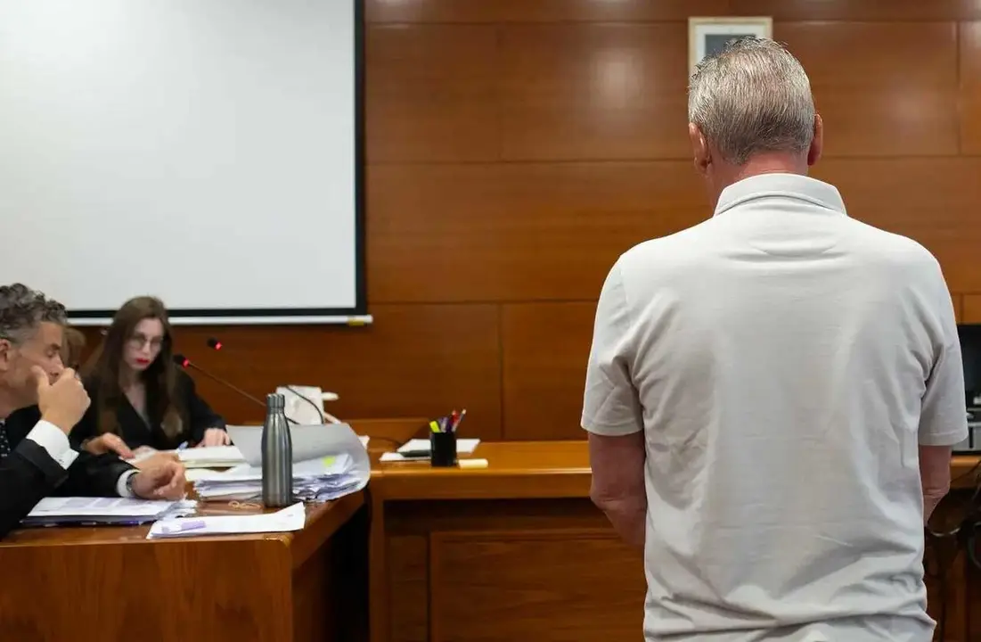 Imagen del acusado, en el transcurso del juicio.