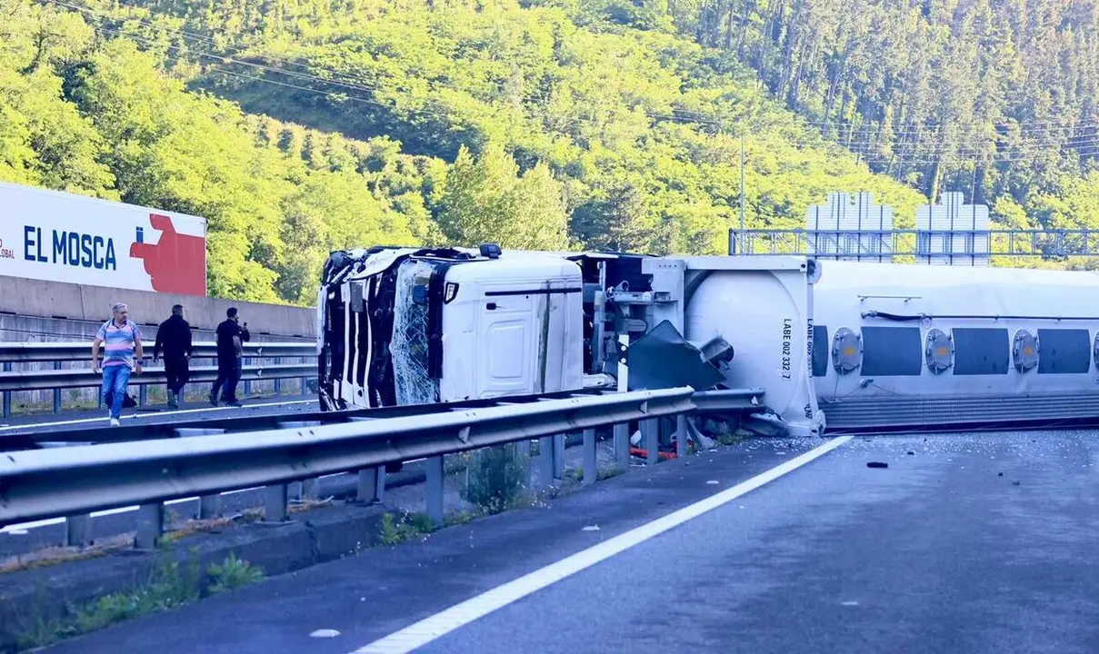 Imagen de la zona en la que ha tenido lugar el accidente.