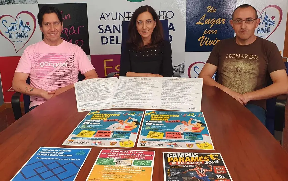Un instante de la presentaci&oacute;n de las actividades del mes de junio en Santa Mar&iacute;a del P&aacute;ramo.
