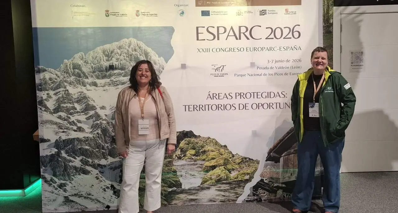 Personal de la Reserva de la Biosfera Alto Bernesga en el Congreso ESPARC.