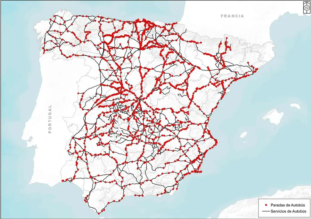 Corredores dentro del nuevo mapa concesional.