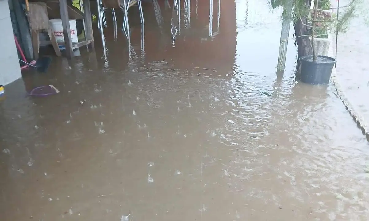 Imagen de las inundaciones que provocan las tormentas en la zona.
