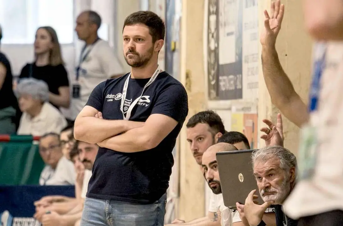 Guillermo Algorri, durante un partido de la pasada temporada.