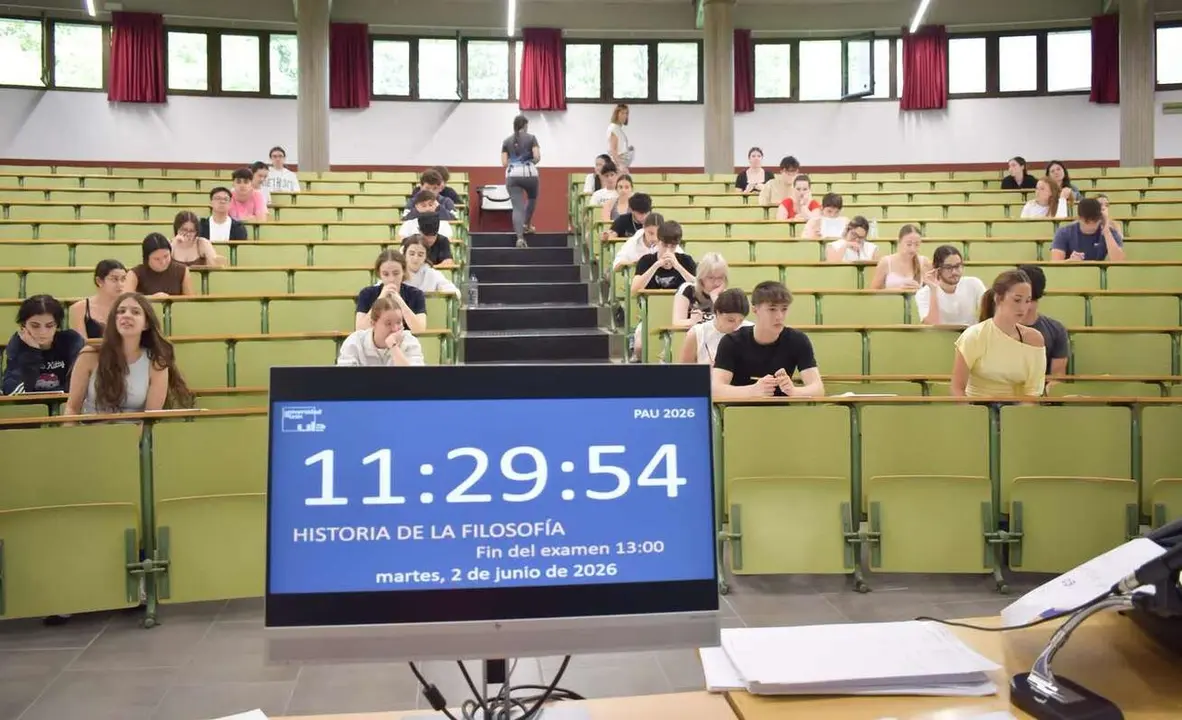 Imagen de las pruebas de la PAU en la Universidad de Le&oacute;n.