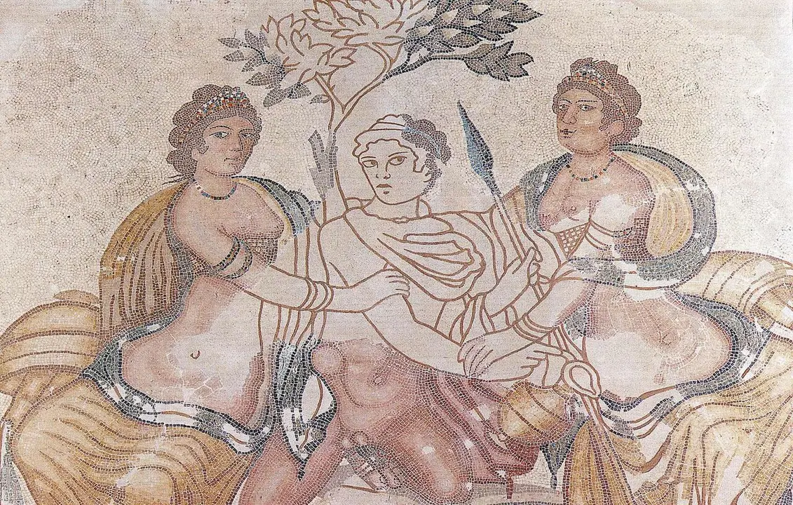 Mosaico de Hilas y las Ninfas.