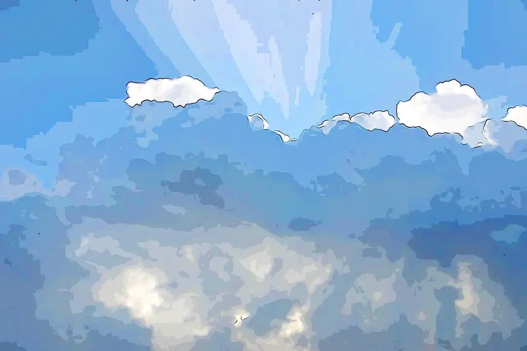 Nubes y cielo