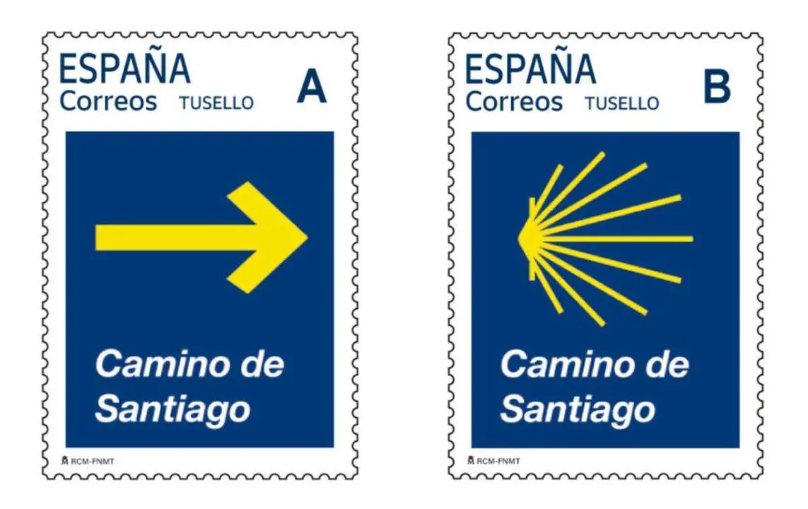 Nuevos sellos de Correos con s&iacute;mbolos del Camino de Santiago.