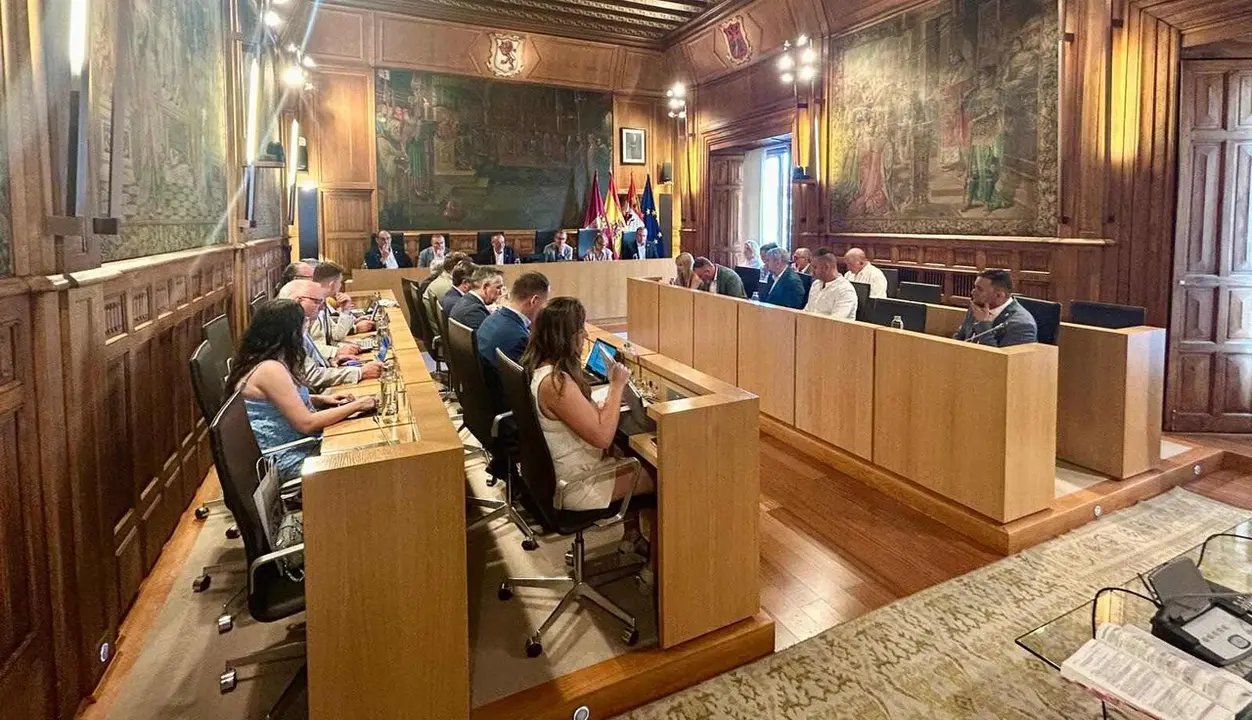 Un instante del pleno de la Diputaci&oacute;n de Le&oacute;n celebrado este mi&eacute;rcoles.