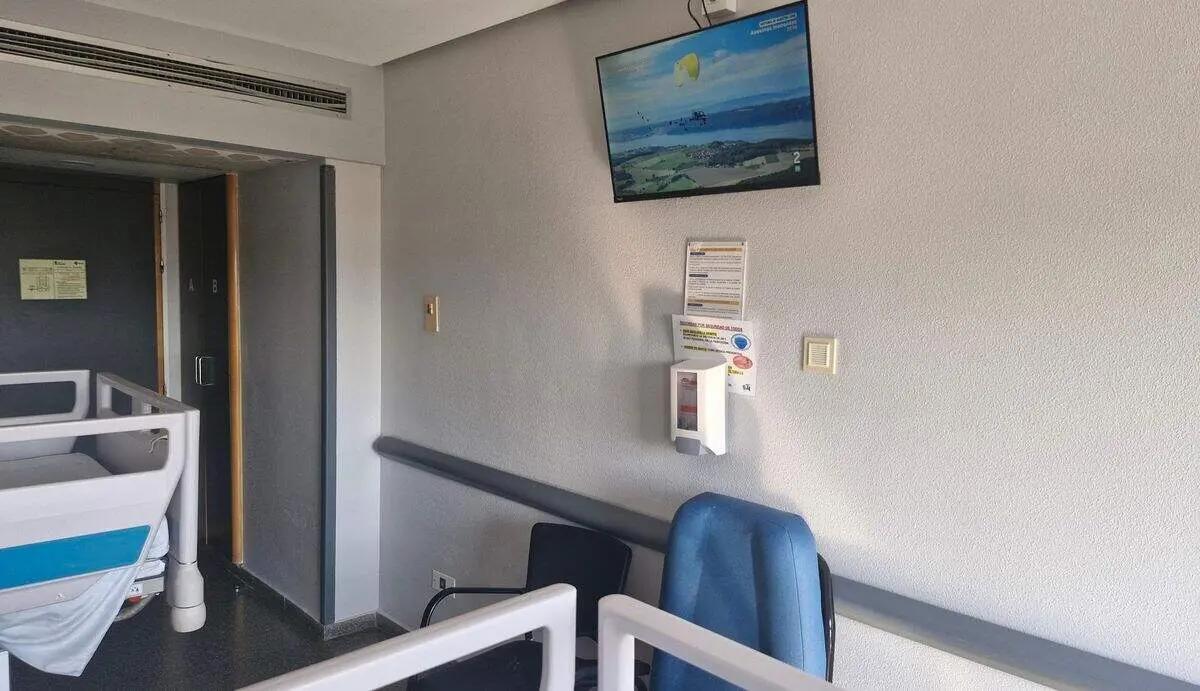 Televisiones en el Hospital del Bierzo