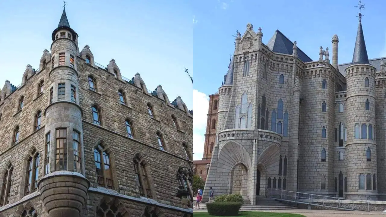 La Casa Botines de Le&oacute;n y el Palacio Episcopal de Astorga, ambas obra de Antonio Gaud&iacute;