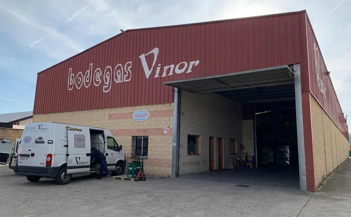Imagen de las instalaciones de Vinor, donde tuvo lugar el robo.