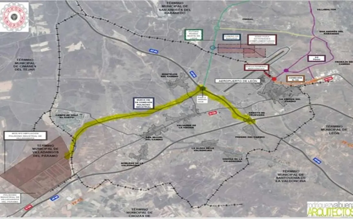 Imagen facilitada por Le&oacute;n Propone con su planteamiento para el nuevo vial.