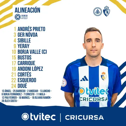 Alineación de la Ponferradina.