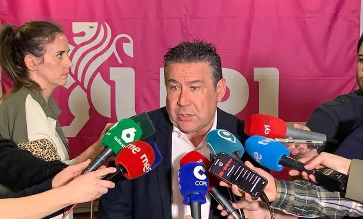 Luis Mariano Santos, en el momento de hacer una valoración sobre los resultados electorales este 15M.